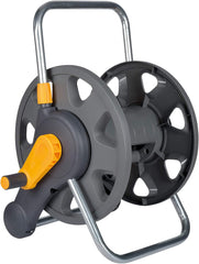 HOZELOCK - Enrouleur de tuyau 2 en 1 (ligne de support non incluse) 60 m : Autonome ou mural, facile à transporter mais robuste et durable. Utilisation flexible dans le jardin [2475R0000]