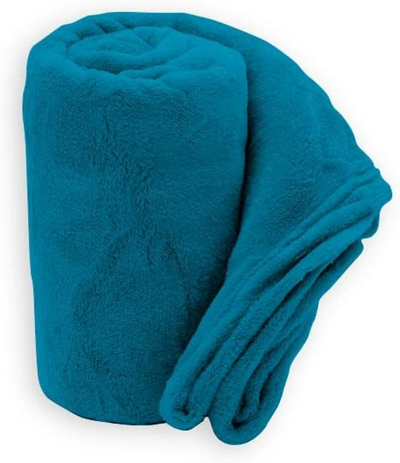 Couverture douce | Plaid | Toucher doux | 130 X 160 cm | Naty Shop Océan Couettes et couettes poudre 130X160