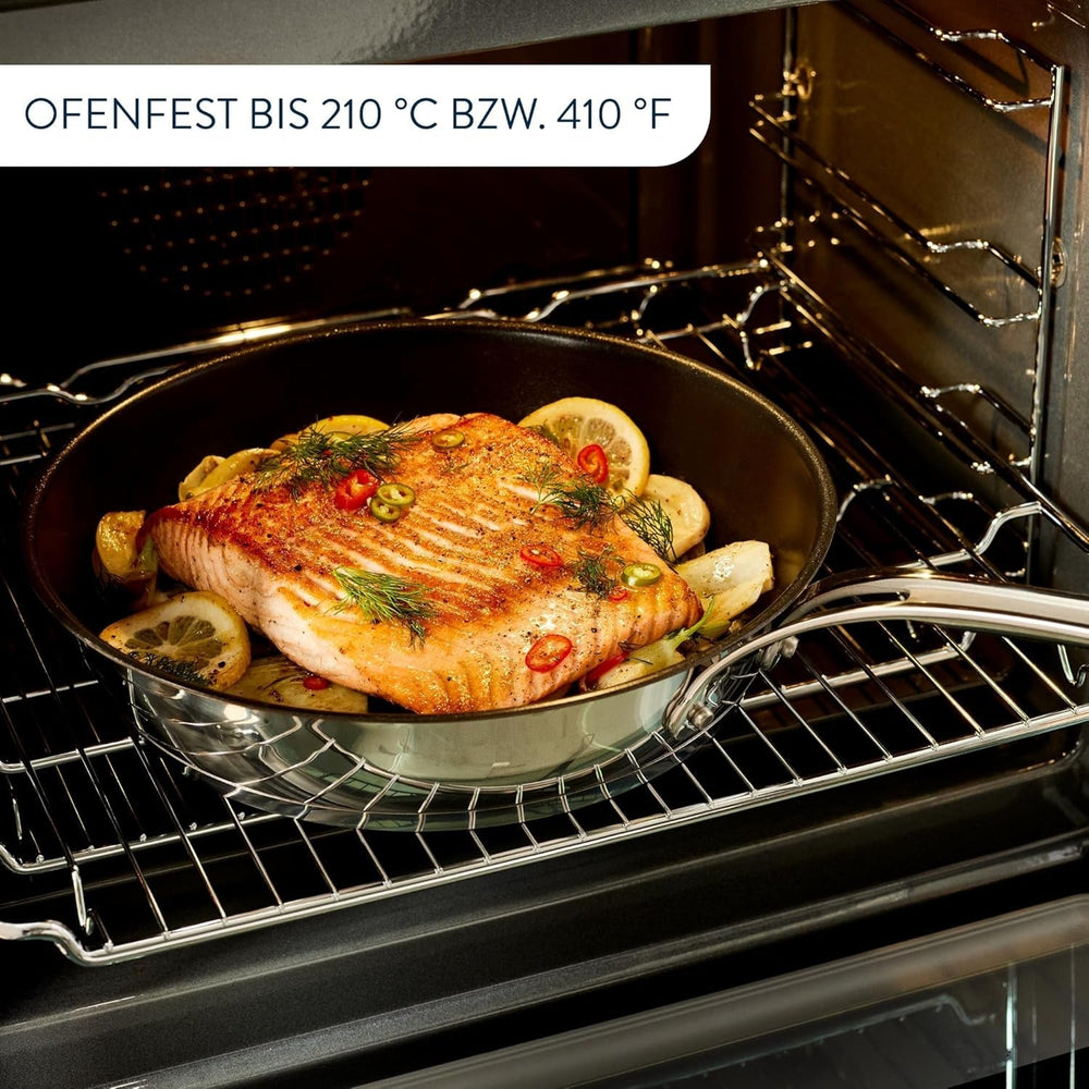 Tefal Jamie Oliver Cook'S Classics, revêtement antiadhésif, compatible induction, passe au four, acier inoxydable, poignée rivetée Casseroles et poêles Naty Shop