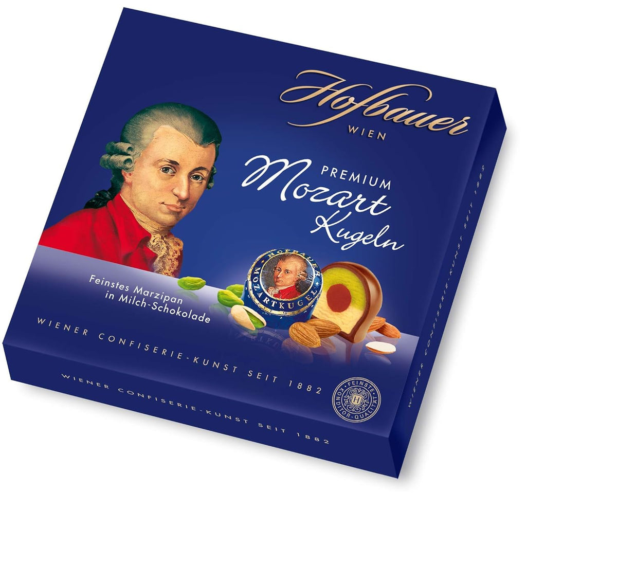 Hofbauer Vienne, Mozartkugeln 200 g, chocolat au lait