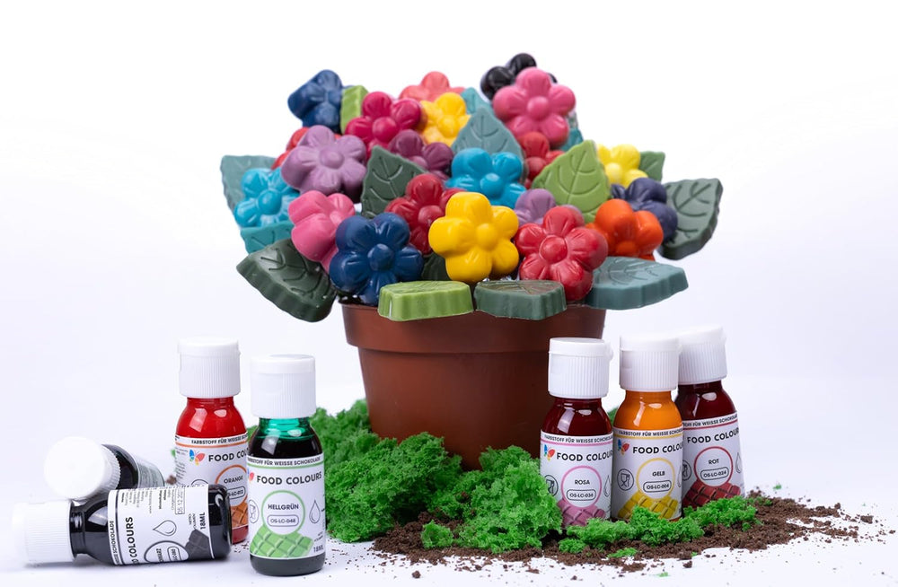 Colorant alimentaire OS-LC VERT FONCÉ 18 ml Colorant alimentaire pour chocolat blanc, pralines, crèmes, pâtisseries grasses, décors pour gâteaux et tartelettes