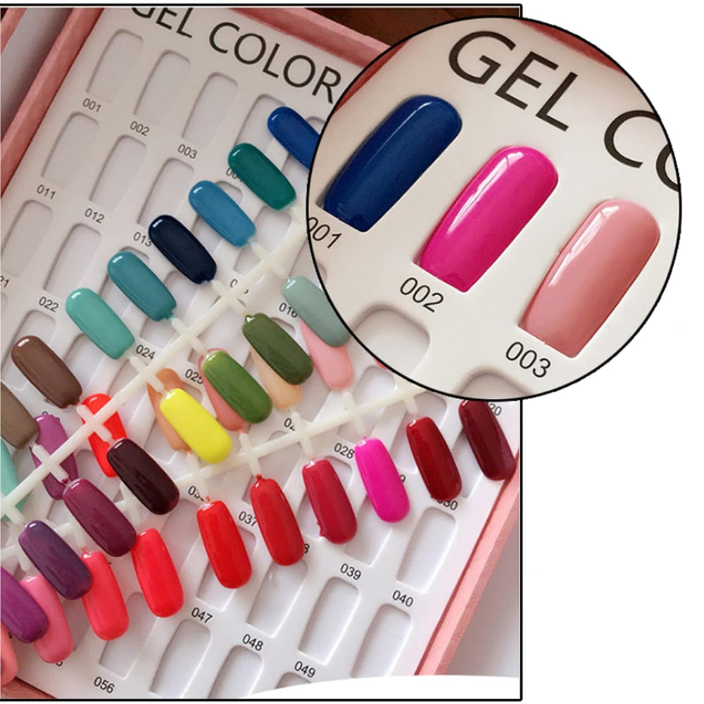 Palette de vernis à ongles 216 couleurs, présentoir à ongles, plaques de carte de couleur de vernis à ongles, nuancier d'ongles, accessoires de vernis à ongles