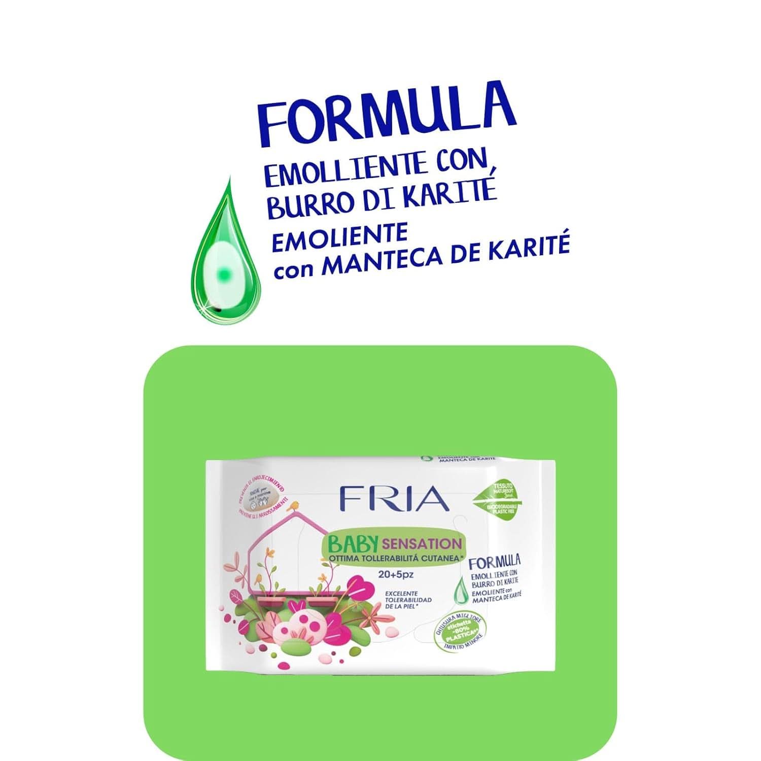 Fria Baby Sensation lingettes nettoyantes Lingettes humides bébé Naty Shop