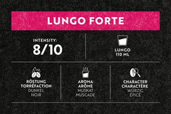 Café Royal Lungo Forte 36 capsules pour machine à café Nespresso - intensité 8/10 - capsules de café certifiées UTZ en aluminium (emballage avec 2)