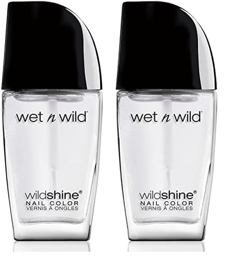 Wet n Wild Wild Shine Vernis à ongles sans formaldéhyde, sans toluène ni phtalate, formule longue durée à séchage rapide, rose chatouillé (lot de 2)