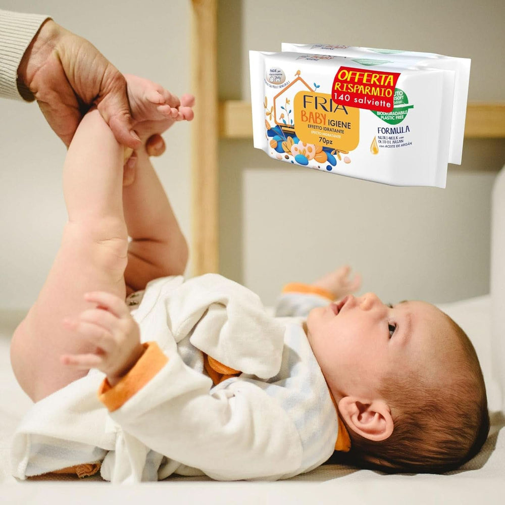 Lingettes humides, lot de 2 (2 x 72 lingettes) Lingettes humides bébé Naty Shop