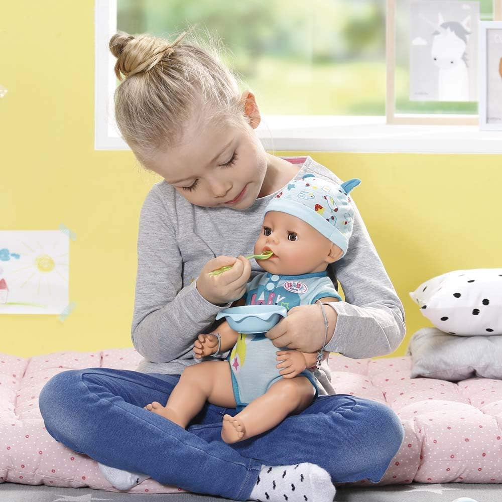 Nourriture pour poupée BABY born en sachets pour les tout-petits à partir de 3 ans, contient 12 sachets, 779170 Zapf Creation, Rose