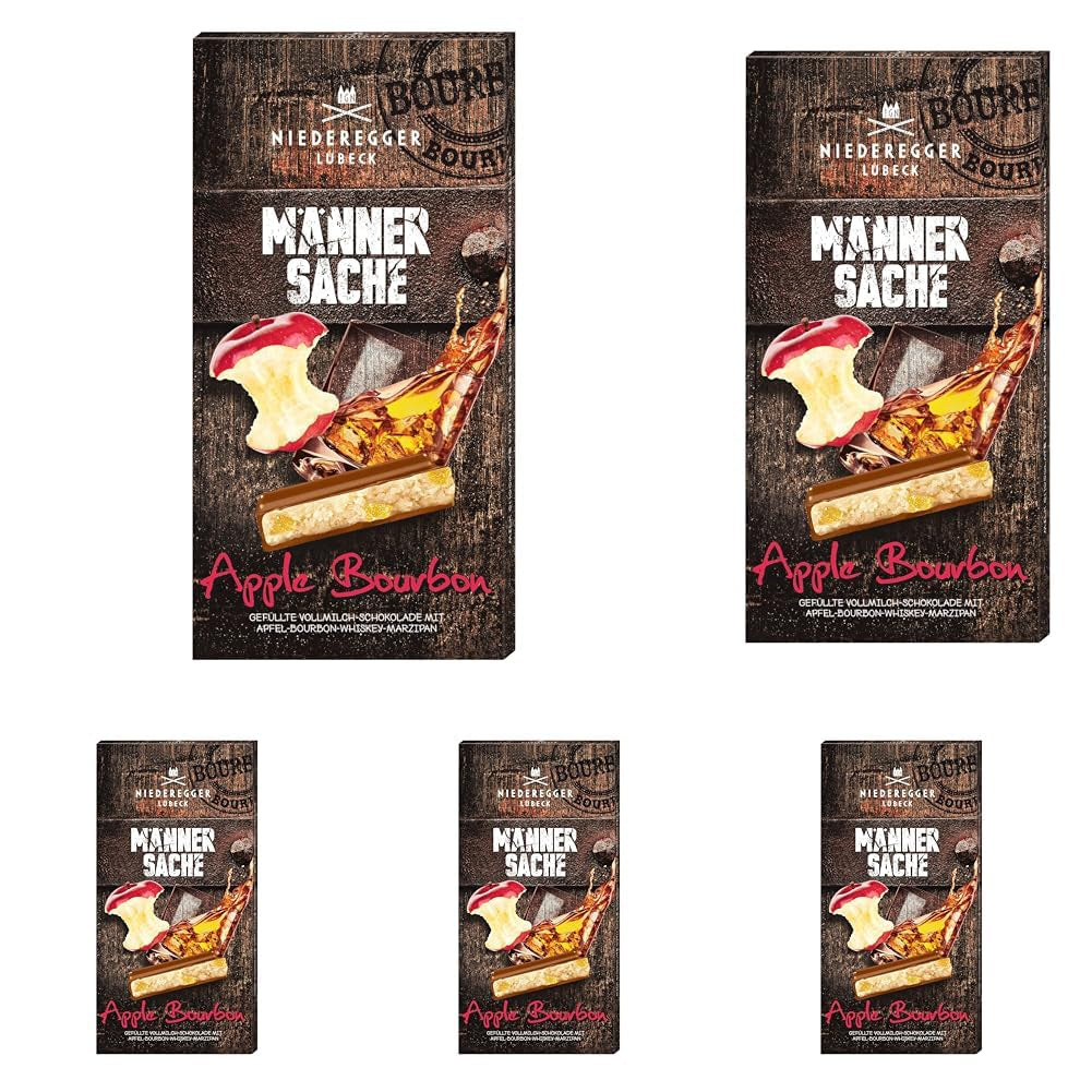 Marz. Tafel Schokolade Pomme Bourbon (1 x 110g) (Pack de 5)