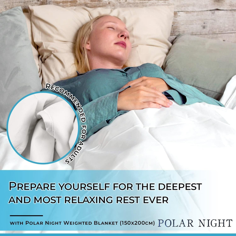 Couverture lestée pour adultes 150 X 200 Cm, 7Kg - Couverture lestée pour sommeil profond, couverture lourde, couverture thérapeutique en 100% coton, couverture relaxante Oeko-Tex® 100 Couette Standard Lits et Couvertures Nuit Polaire
