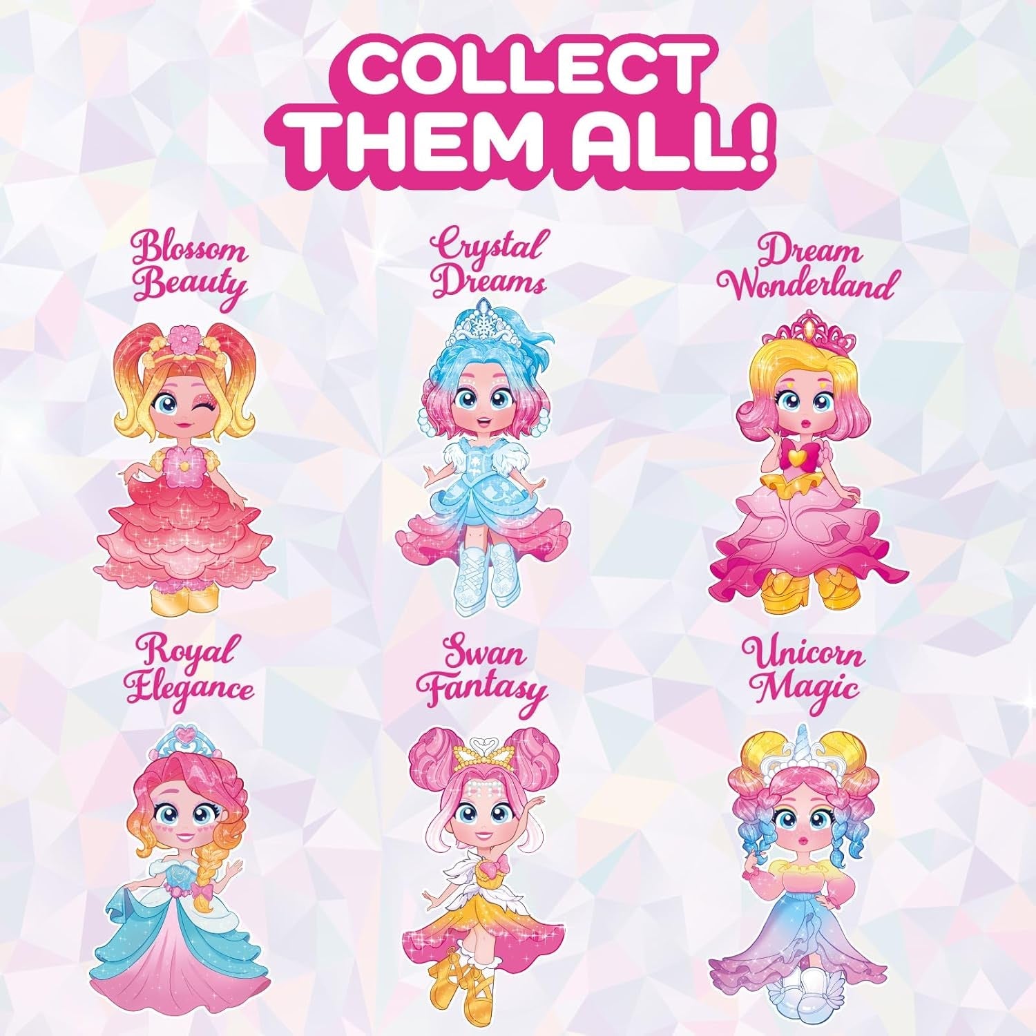Serie Princess, Swan Fantasy – Sammelpuppe aus der Princess-Serie. Enthält Puppe, Set aus Kleidung und Schuhen mit Prinzessinnen-Thema, Zubehör und Haustier. 1 Puppe, 3 Verschiedene