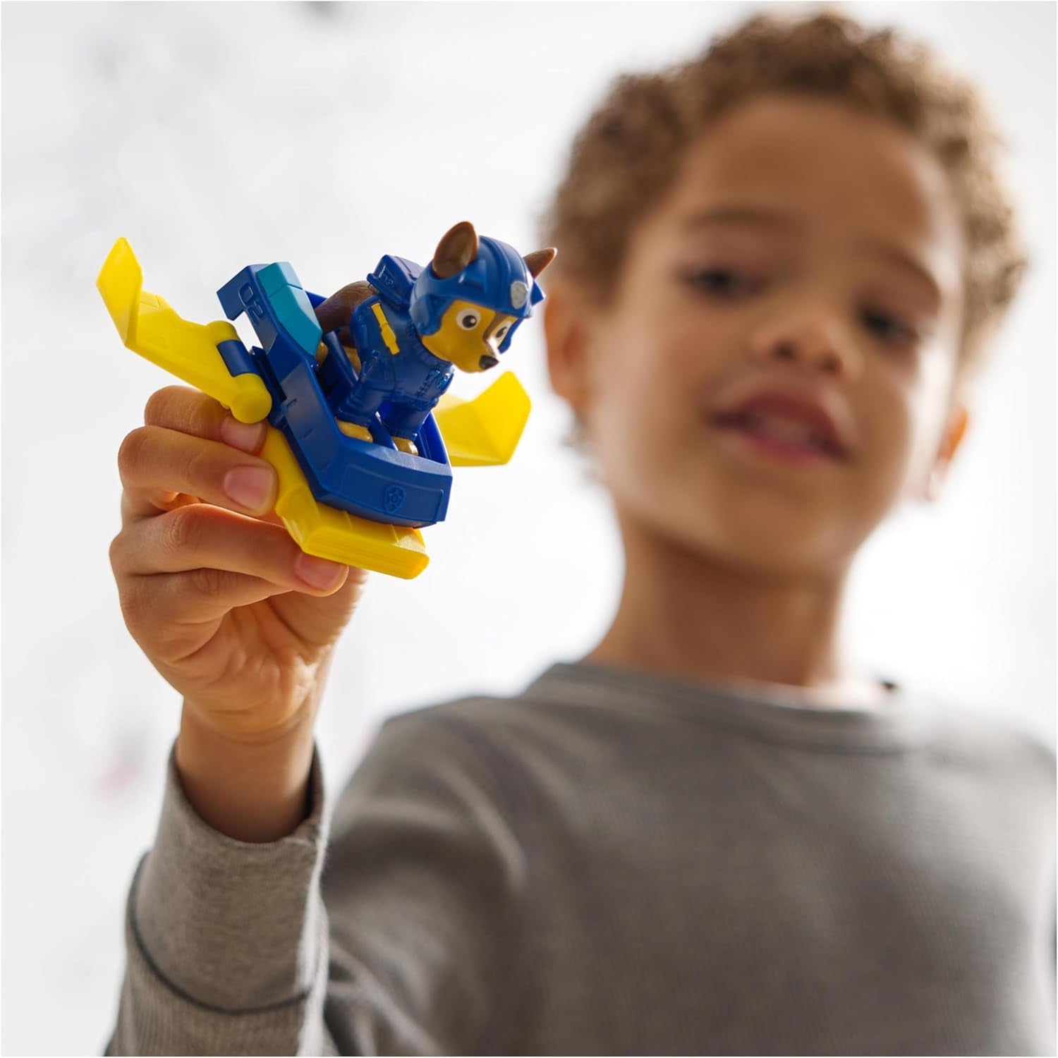 PAW PATROL Chase Action Pup Mini avion de sauvetage avec ailes pliantes, jouet pour enfants de 3 ans, figurines d'action Naty Shop