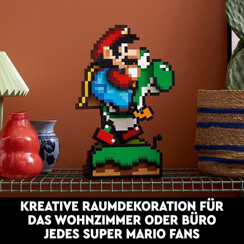 LEGO Super Mario World : Ensemble de collection Nintendo Mario et Yoshi, figurines Pixel, construction et présentation de modèles, décoration d'intérieur et objets de collection, kits de modèles et cadeaux pour les fans adultes 71438 Ensembles de construction Besuche an LEGO-Store