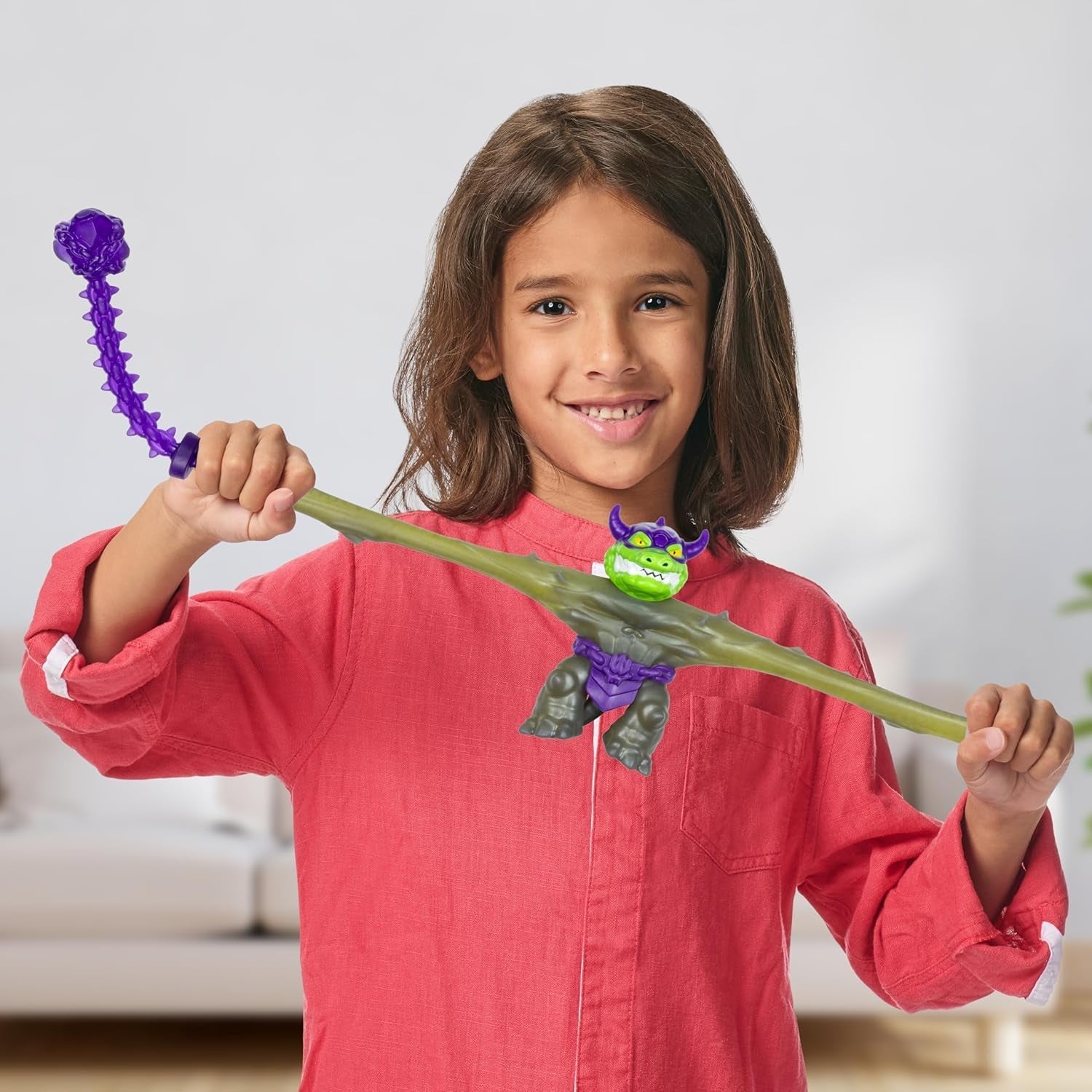 Heroes of Goo Jit Zu Stretch Strikers Deluxe Hero Pack Rock Jaw Figurine extensible avec plus de 20 figurines Cool Fighting Gear Naty Shop