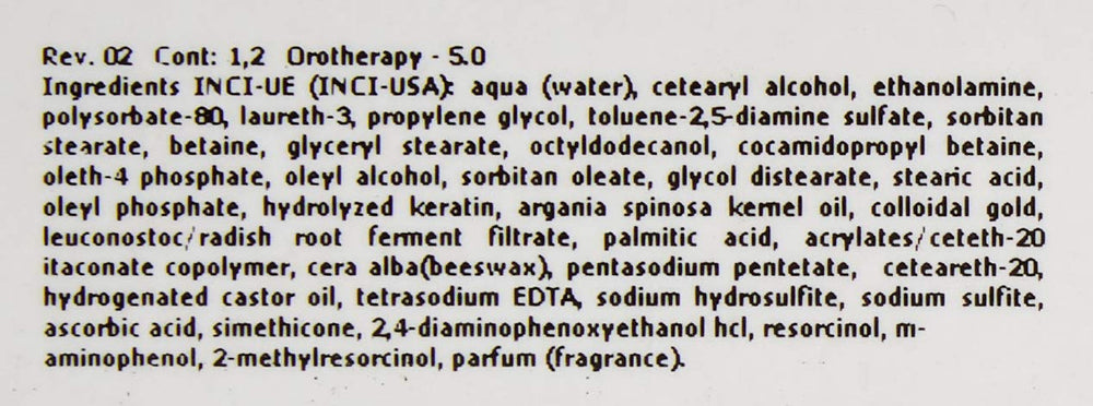 Fanola Oro Therapy Color Keratin 5.0 100ml Teinture capillaire Naty Shop