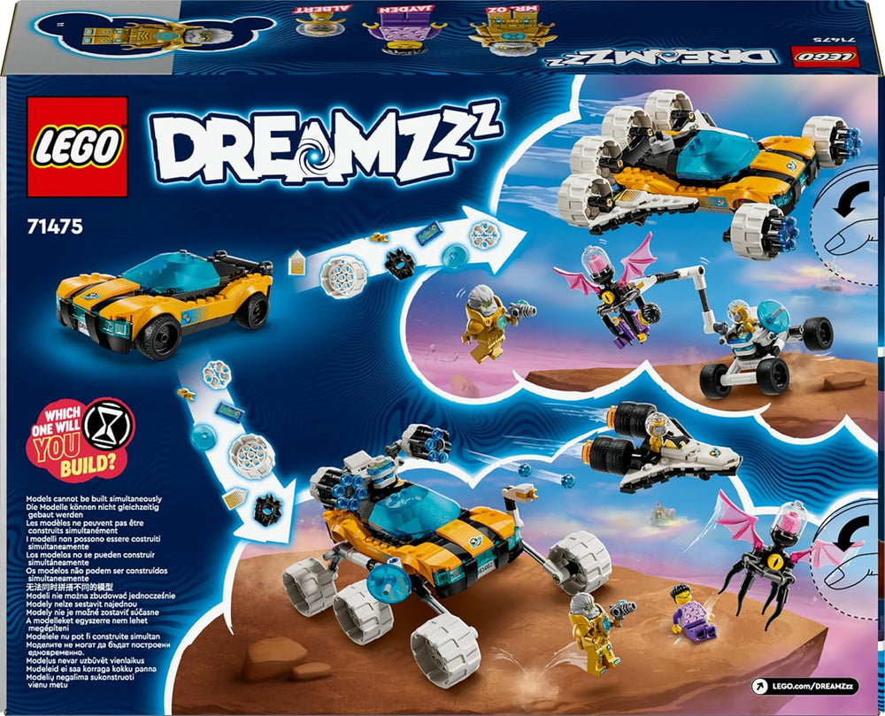 LEGO Dreamzzz Ensemble de voiture ou de navette spatiale 2 en 1 avec le buggy spatial de M. Oz comprenant les figurines de M. Oz, Albert et Jayden, cadeau spatial pour les enfants de 8 ans et plus 71475 Ensembles de construction Besuche den LEGO-Store