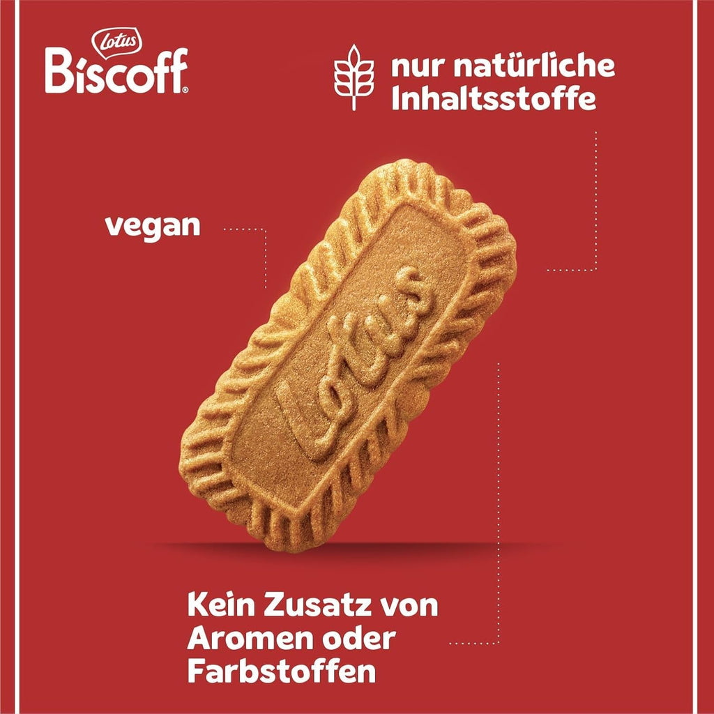 Lotus Biscoff | Biscuite Caramelizate | 150 Biscuiți Ambalați Individual | Doar Ingrediente Naturale | Vegan | 150X1 | 938G