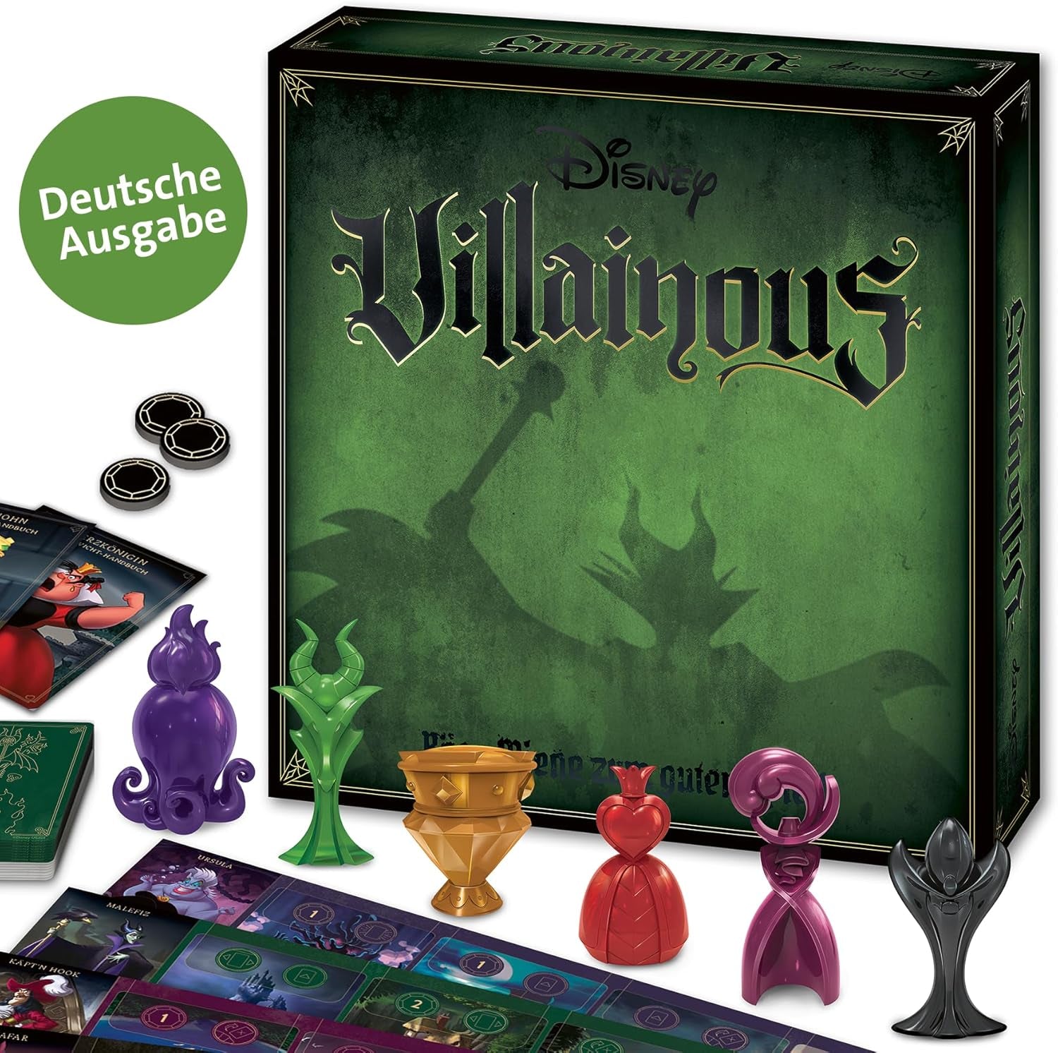 Ravensburger Family Game Disney Villainous, jeu de société pour enfants et adultes, 2 à 6 joueurs, jeu de fête pour 10 ans et plus avec les méchants Disney