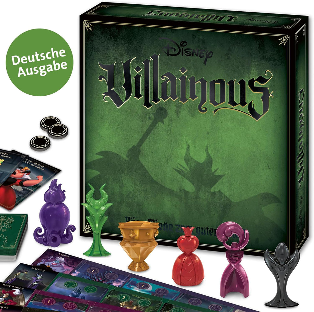 Ravensburger Family Game Disney Villainous, jeu de société pour enfants et adultes, 2 à 6 joueurs, jeu de fête pour 10 ans et plus avec les méchants Disney