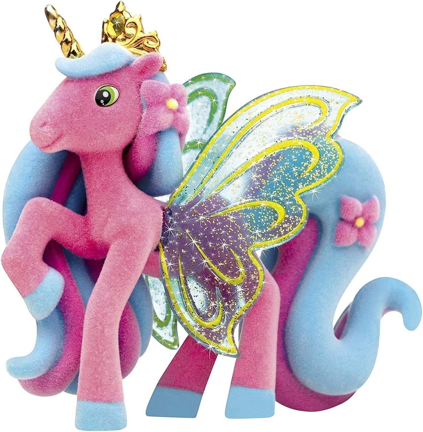 Galupy Licorne - Pack de 3 figurines de licorne, jouets de licorne à collectionner, figurines de poney aux ailes brillantes et figurines d'action en cristal Swarovski Naty Shop