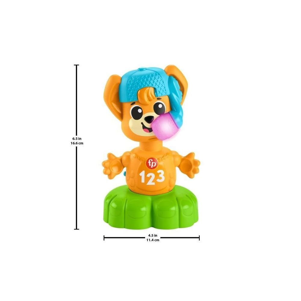 Jouet compteur renard Fisher-Price Sync Squad, jouet pour bébés et tout-petits avec musique et lumières interactives, dès 9 mois, version française, HYK94 Jucarii Bebe Naty Shop