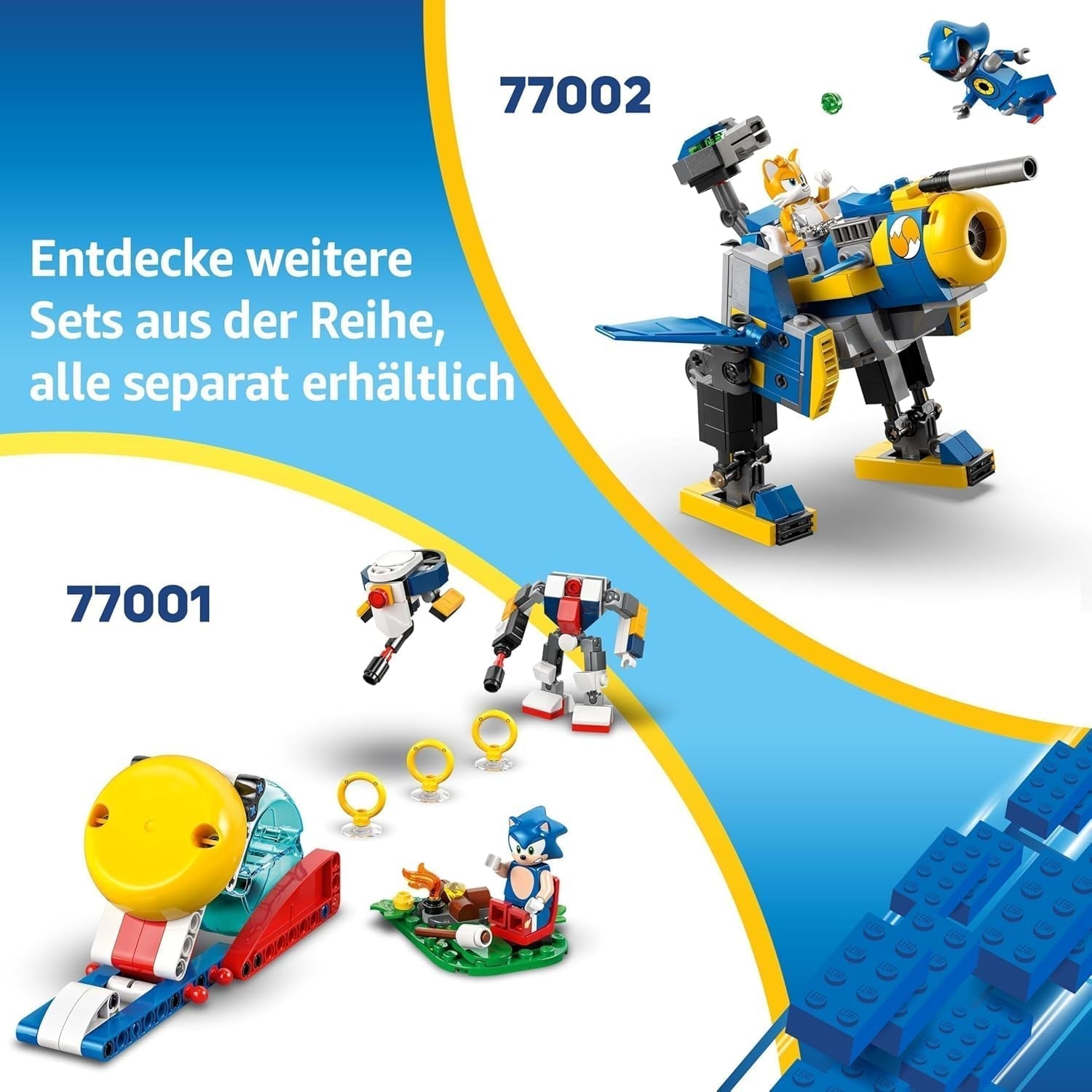 LEGO Sonic l'hérisson Super Shadow contre. Biolizard, jouet de joueur, cadeau pour garçons et filles, ensemble de jeu à collectionner pour enfants et fans de jeux vidéo, avec figurines de personnages 77003 Jeux de construction Besuche den LEGO-Store