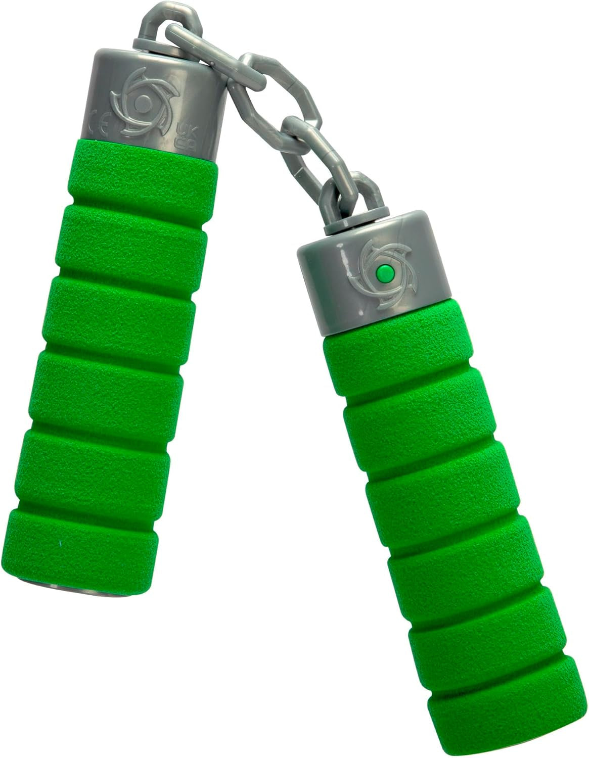 Suivant Ninja Nunchaku, sonore, manche enveloppé dans une matière douce, 13cm, jeu de rôle, à partir de 3 ans, vert Figurines Naty Shop