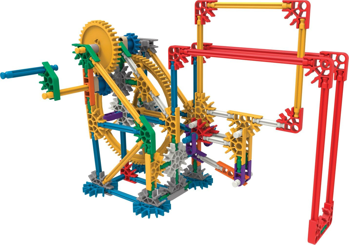 MINT-Forschung Getriebe-Baukastenset, K'NEX Bildung, Basic Fun, 79318, Lernset mit 3 funktionenden Designs, Technik für Kinder, Konstruktionsspielzeug für Young and Mädchen From 8 Jahren
