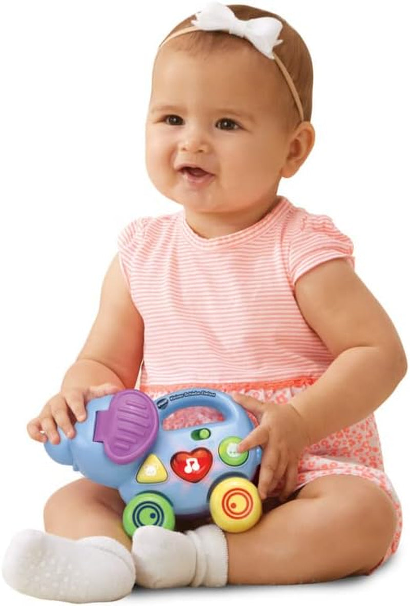 Vtech Baby Little Pushing Elephant - Jouet interactif à pousser et à jouer - Avec chansons, mélodies, phrases et sons - Pour les enfants de 6 à 36 mois Jouets pour bébés Naty Shop