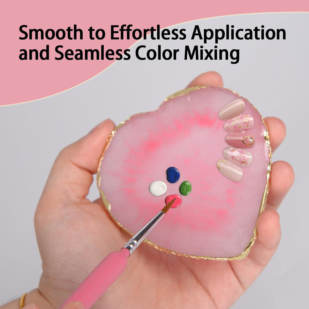 Palette de manucure en résine, 2 pièces, accessoires de manucure, palette de pierres précieuses, design de manucure, Nail Art, atelier de manucure (Liebe)