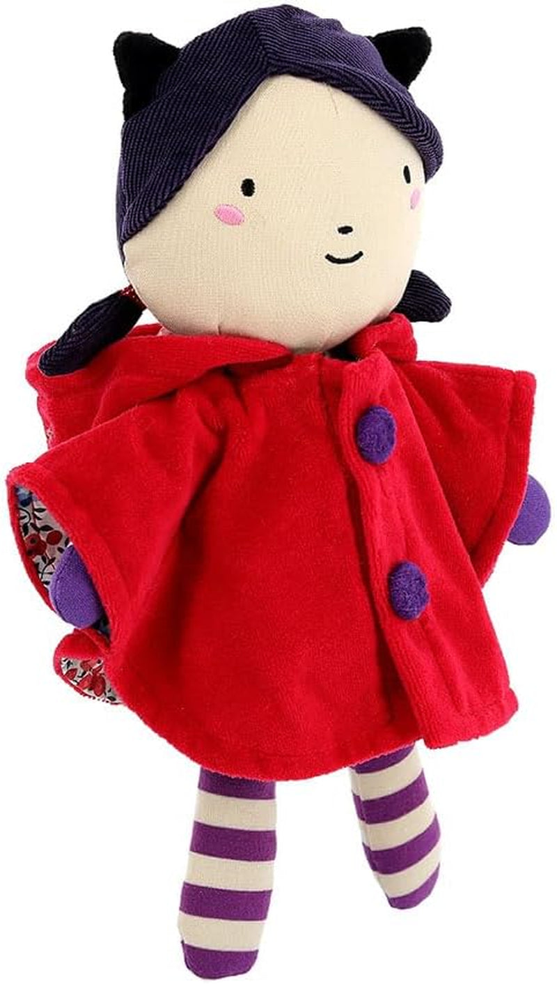 Stoffpuppe Rotkäppchen, 28 cm, Mehrfarbig, Baumwollmischung, Ab 10 Monaten