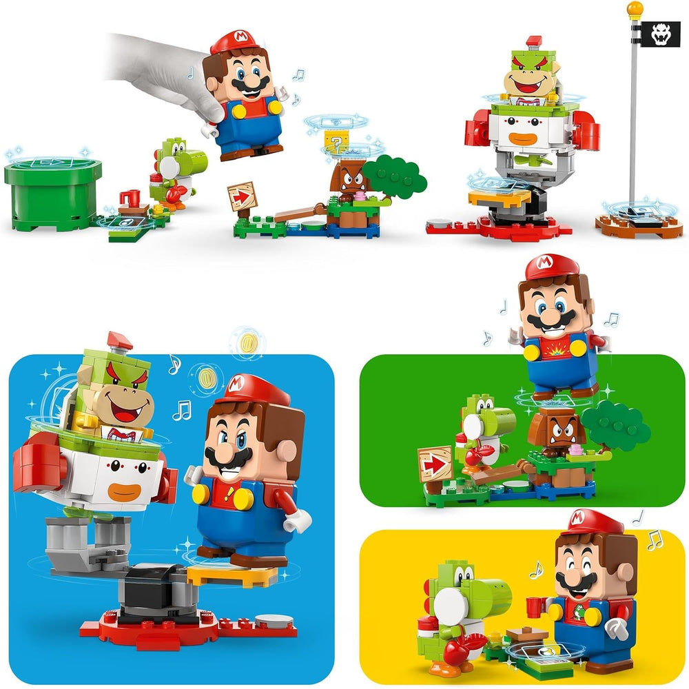 LEGO Super Mario Adventure avec Mario interactif, ensemble de chariot de clown junior, jouet Yoshi, cadeau Nintendo pour garçons, filles et joueurs à partir de 6 ans 71439 Ensembles de construction Besuche den LEGO-Store