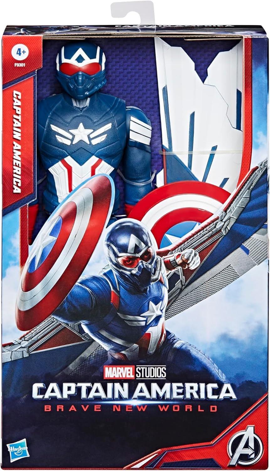 Marvel Studios Captain America Brave New World, figurine Captain America Deluxe, 30 cm Figurines Naty Shop