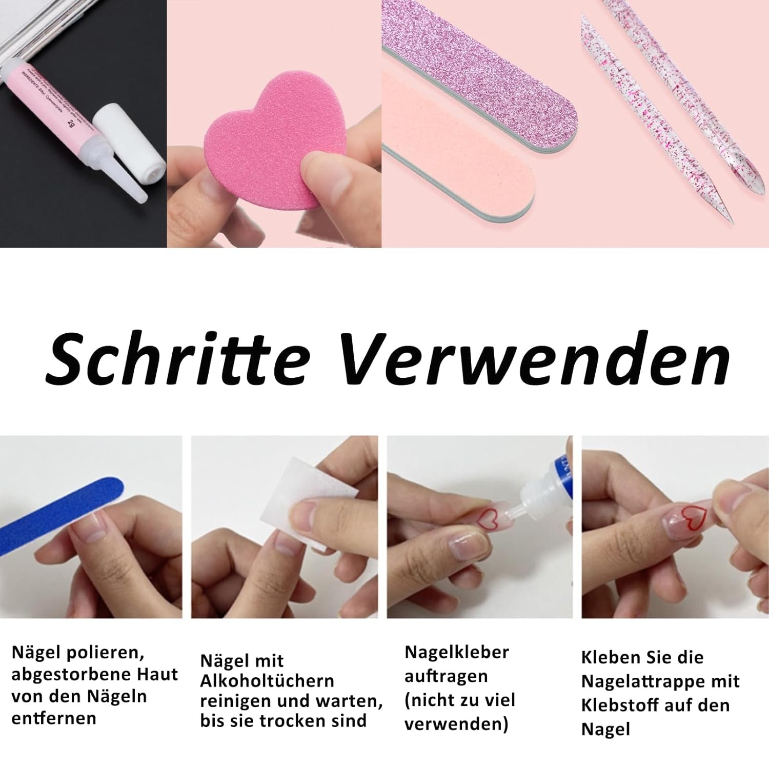 96 pièces d'ongles courts en acrylique rouge à couverture complète – ongles artificiels brillants naturels et confortables pour le Nouvel An pour femmes et filles (style rouge et brillant)