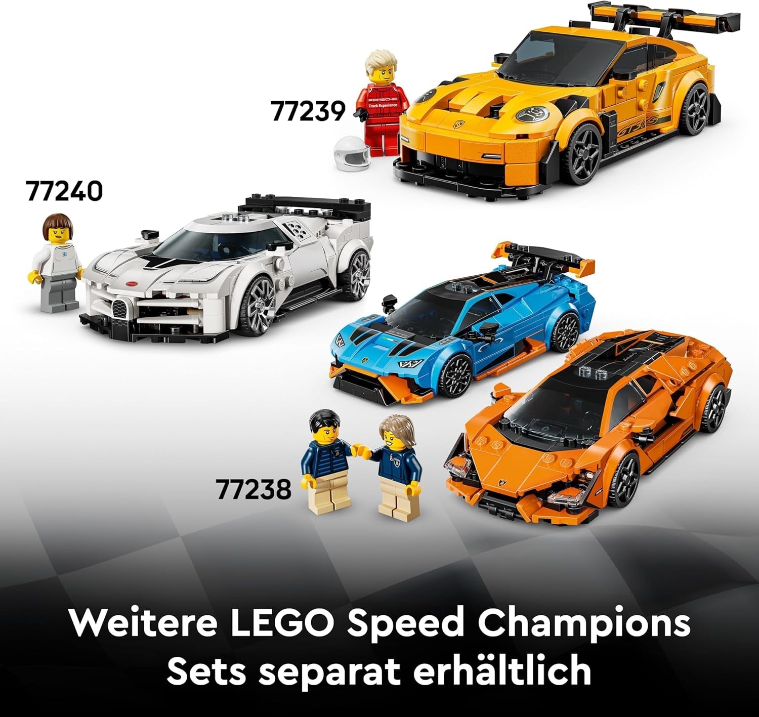 LEGO Speed Champions Dodge Challenger SRT Hellcat Sportwagen - Spielzeugauto mit 1 Minifigur zum Sammeln - Kreatives Rennauto - Rennauto zum Bauen - Geschenk für Jungen, Mädchen ab 9 Jahren 77237