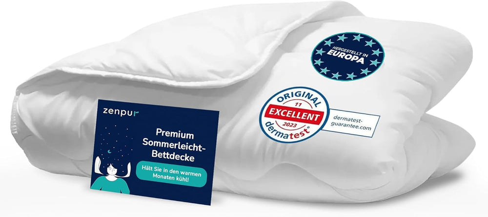 Couette premium 200X200Cm 4 saisons, couette toutes saisons 200X200 - chaude en hiver et fraîche en été, 2 housses de couette combinables 200X200 Couettes et couettes Naty Shop Couette été 155 X 220 Cm