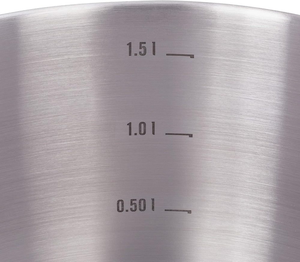 Tatonka Food Bowl - Récipient / bol alimentaire en acier inoxydable - Avec couvercle, clips de fixation et échelle de volume - Volume 0,5L / 0,75L / 1L Boîtes de conservation alimentaire Naty Shop