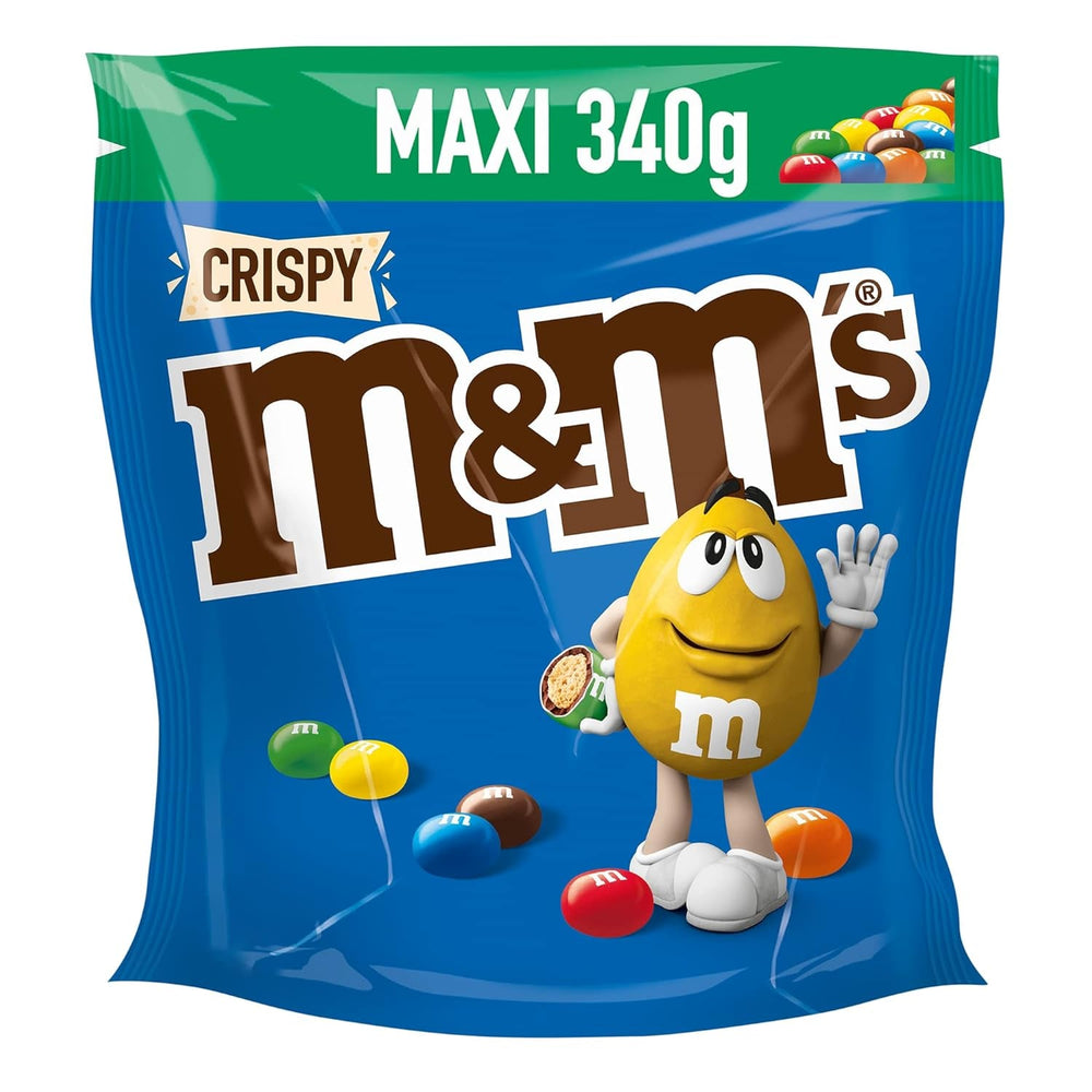 M&M'S Crispy, pépites de chocolat au cœur croustillant Naty Shop Bonbons croustillants au chocolat 340G