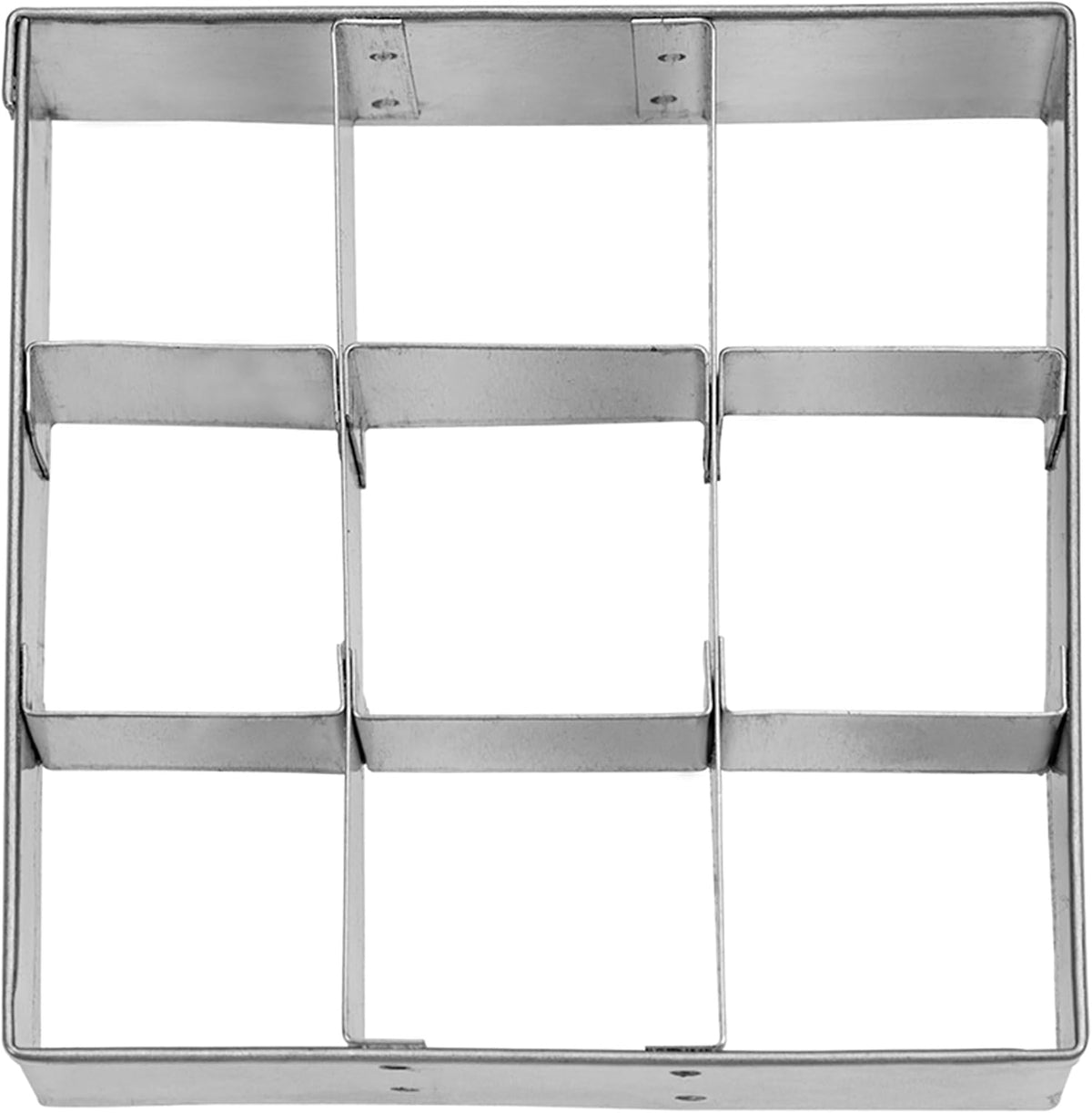 Boîte à biscuits en forme de cube, env. 6 cm, argent