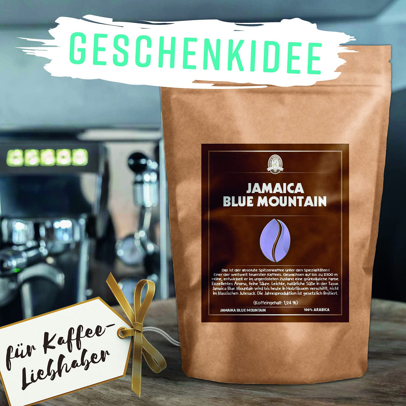 Henry's Kaffee Jamaica Blue Mountain 250g - Kaffeerarität - excellent Aroma - fine Säure - handwerklich geröstet - Premium Kaffeebohnen
