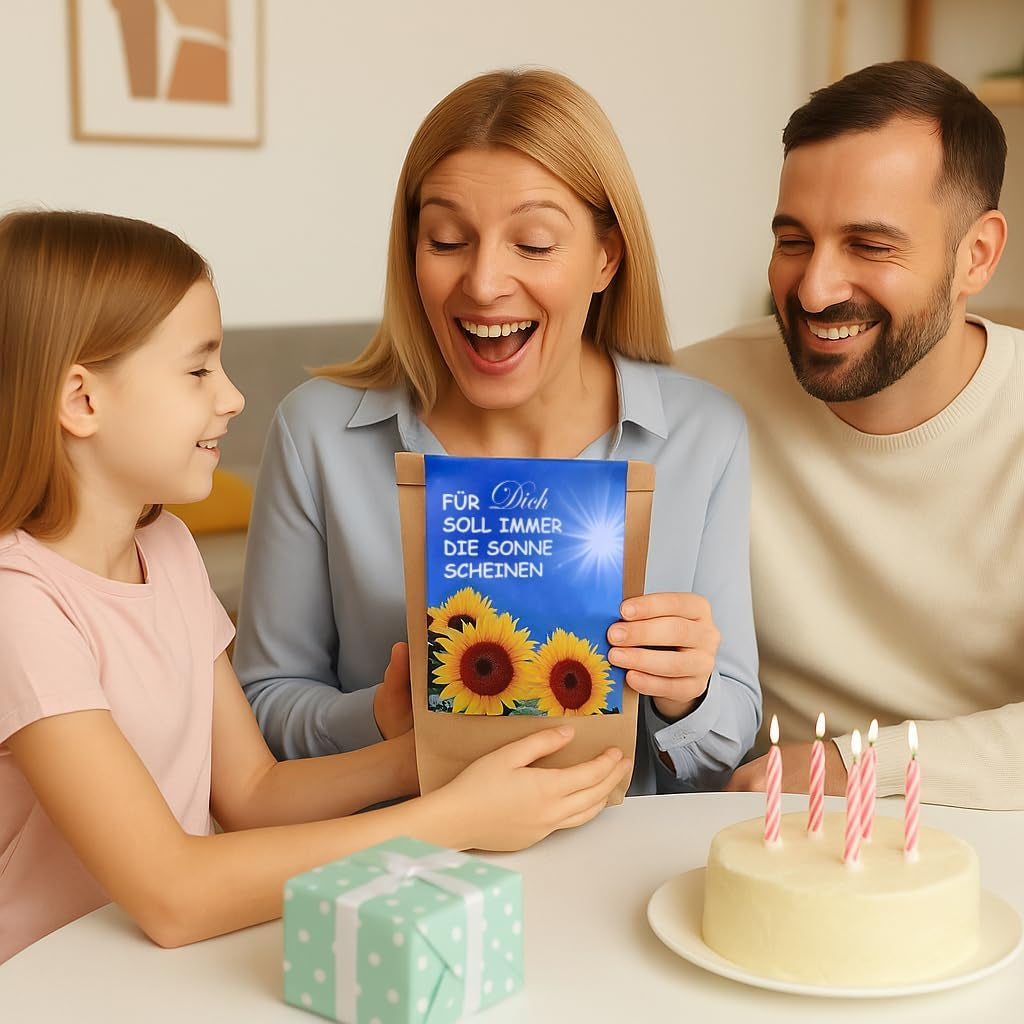 Cadeau pour les femmes - Que le soleil brille toujours pour vous - Kit de culture de tournesol, Sac surprise idée cadeau, Kit de plantation