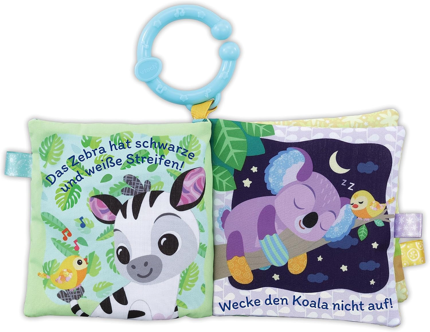 VTech Baby - Coffret Cadeau Bébé Amis des Animaux - Coffret de Jouets avec Livre en Tissu, Oiseau Chanteur et Hochet Zèbre - Pour 0-24 Mois Jouets pour Bébé Naty Shop