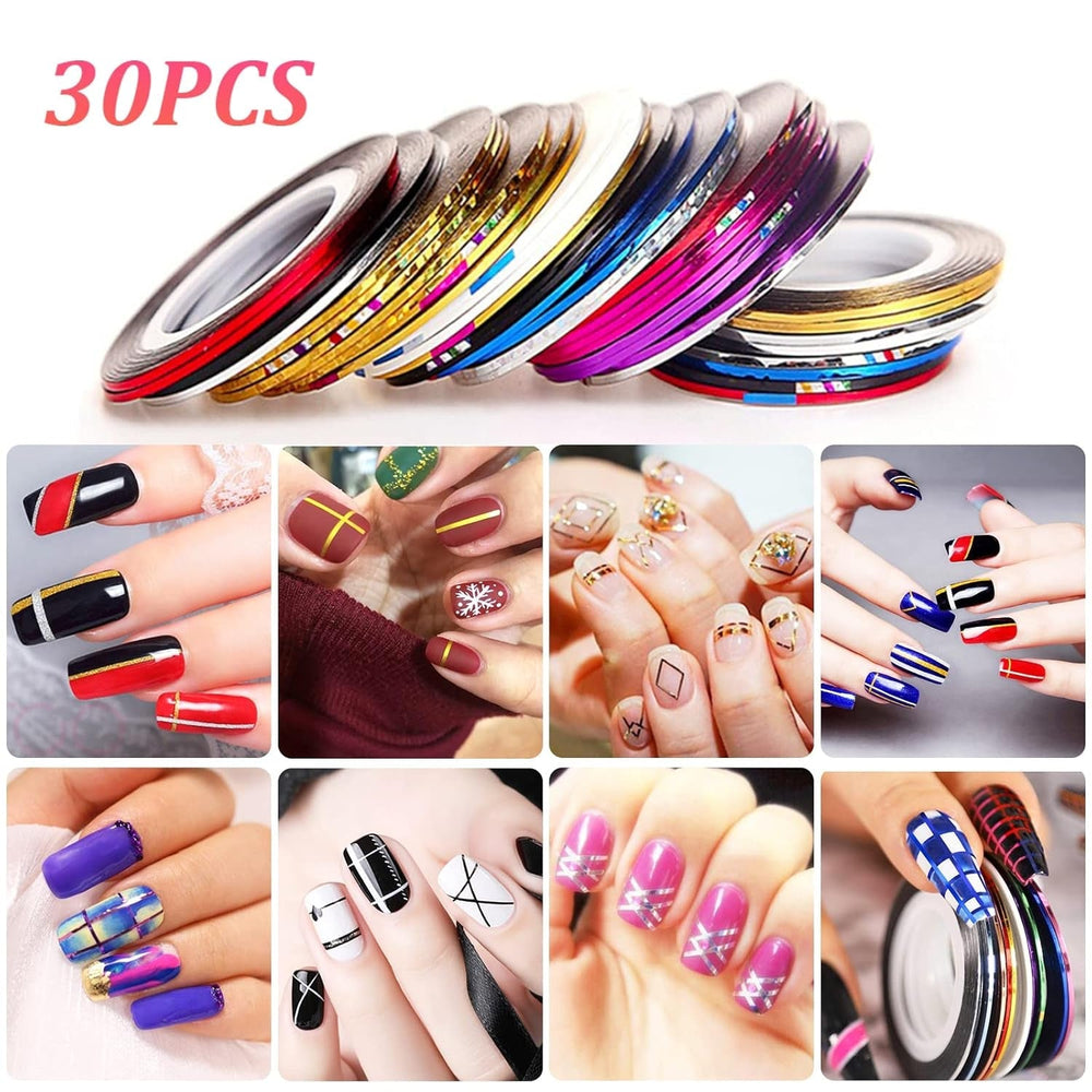 Ensemble de pinceaux et de décorations pour ongles, ensemble de pinceaux de décoration pour ongles, 15 pinceaux, 5 autocollants pour pinceaux, 5 stylos à pois, strass, paillettes ultra fines pour vernis à ongles