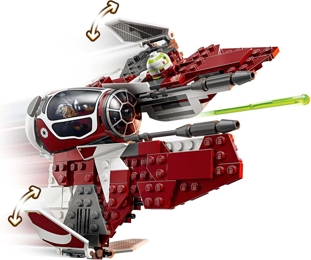 LEGO Star Wars 75401 L'intercepteur Jedi d'Ahsoka, Starfighter pour les fans de Clone Wars, figurines Ahsoka Tano et Anakin Skywalker avec sabres laser et R7-A7, pour garçons et filles à partir de 8 ans Jeux de construction Beuche den LEGO-Store