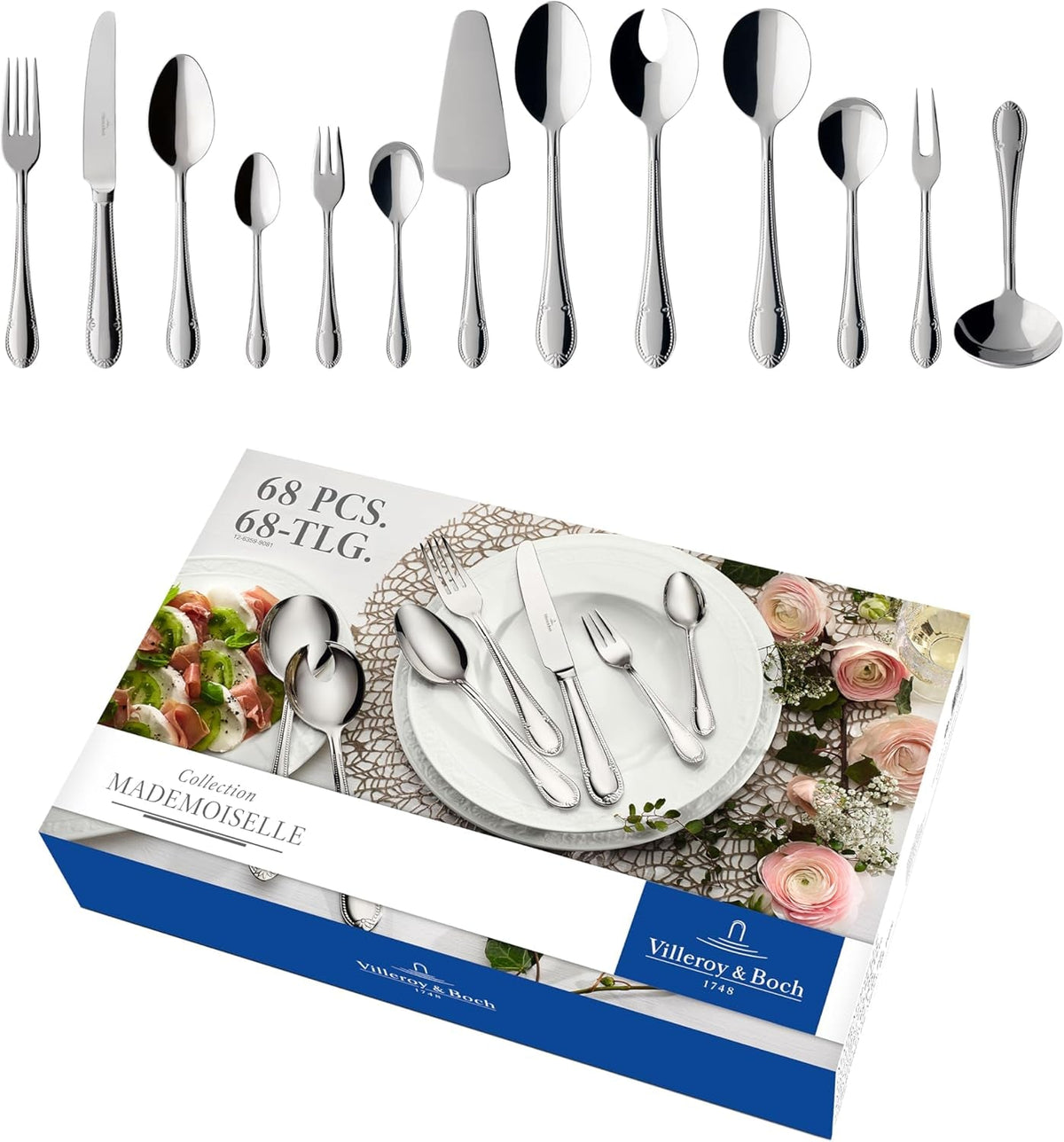 Villeroy & Boch - Couverts Mademoiselle, set de couverts 68 pièces Cuisine Naty Shop 68 pièces Unique