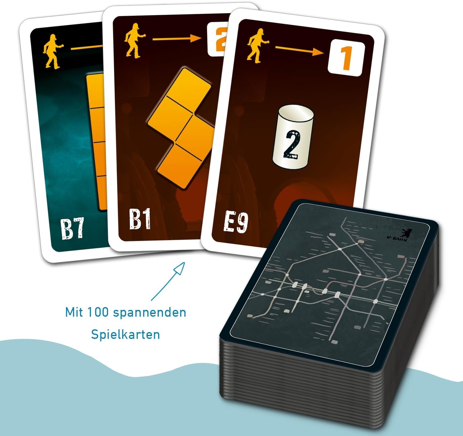 Moïse. Sebastian Fitzek Underground, un jeu de thriller 3D innovant pour les fans d'escape game, un jeu de société coopératif de Marco Teubner avec différents niveaux de difficulté, à partir de 12 ans.