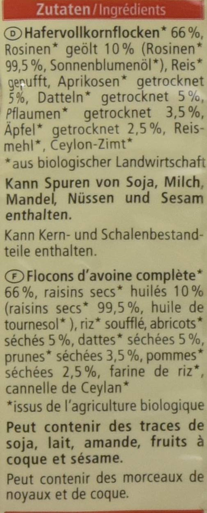 Bouillie de fruits, 500g