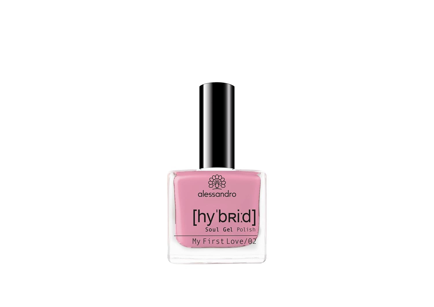 Vernis à ongles HYBRIDE alessandro Pink Melon - nuance de rose vibrante avec de fines particules de paillettes - Des ongles parfaits en seulement 3 étapes, sans LED - dure jusqu'à 10 jours ! 8 ml