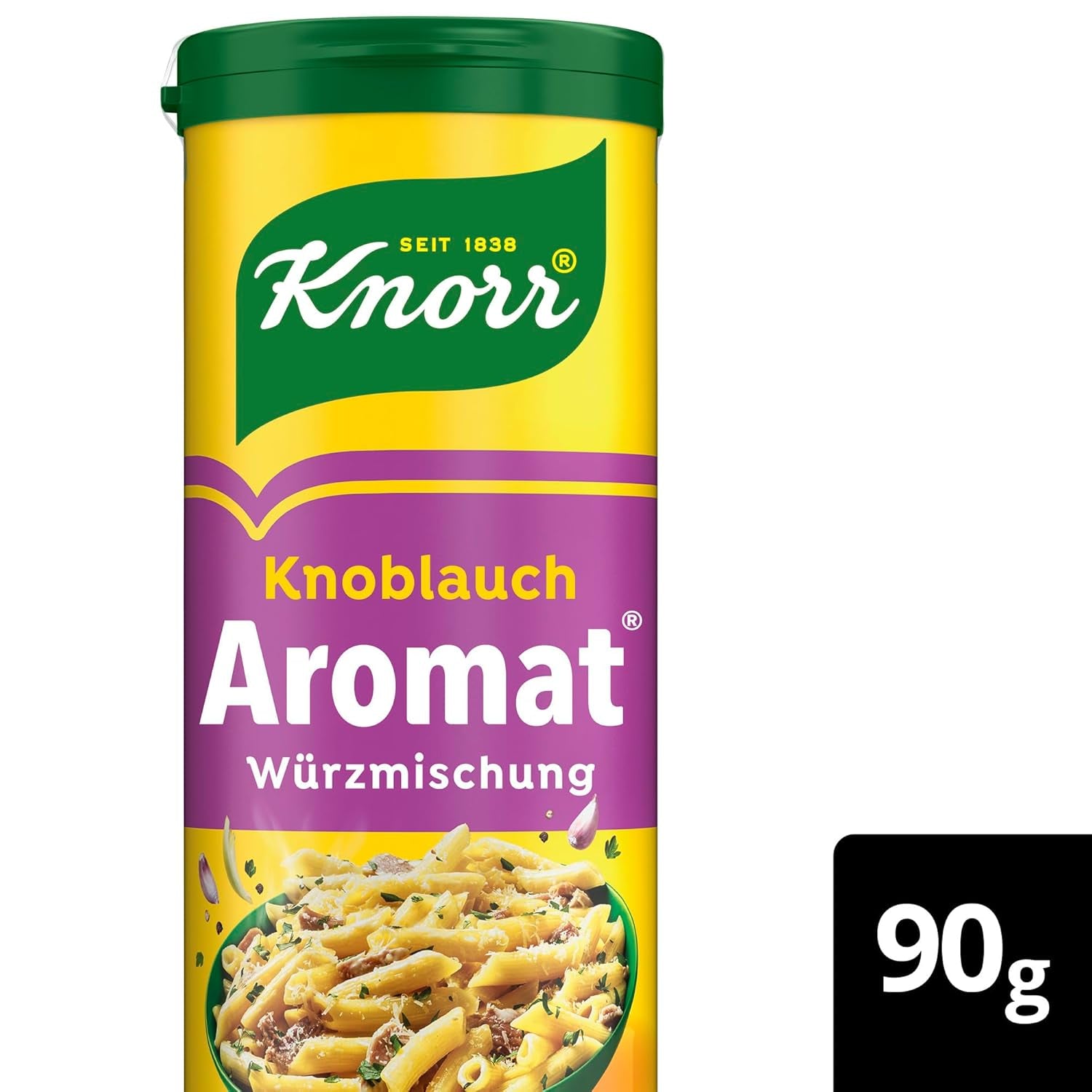 Knorr Würzmischung Garlic Aromat für schnelle Gerichte zum Würzen und Verfeinern von Pasta, Pizza, Gemüse and more 90 g