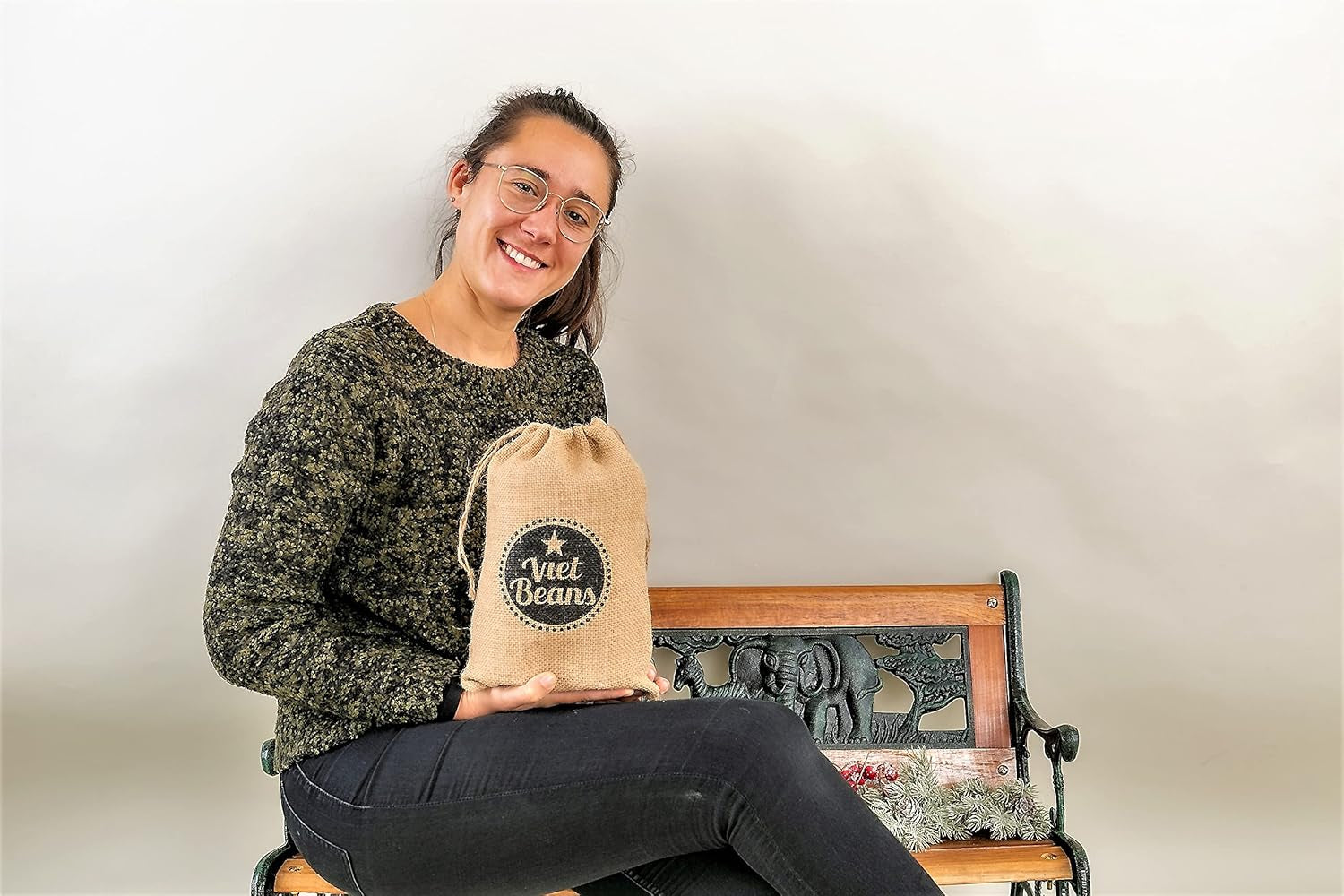 Sacs à café pour boissons - Kaffeesack Jute - Vier Sorten exotischer Kaffee im Jutesack - Weihnachten Geschenkidee - Sacs à café pour boissons - Ganze Bohne