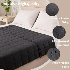 Couverture lestée 150X200Cm 8Kg couverture de relaxation adulte pour améliorer le sommeil couverture lestée grise Good Nite lits et couvertures